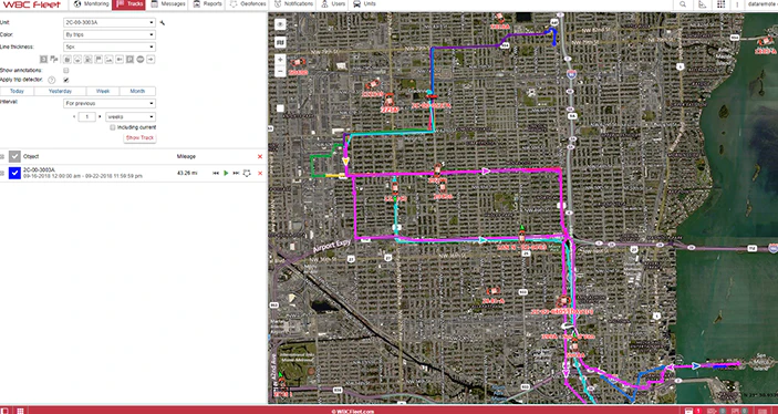 screenshot of WBC Fleet